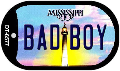 Bad Boy Mississippi Novelty Metal Dog Tag Necklace DT-6577