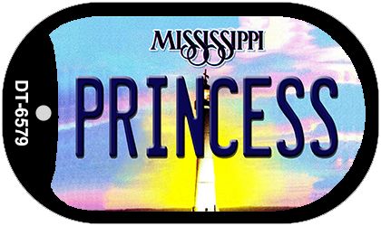Princess Mississippi Novelty Metal Dog Tag Necklace DT-6579