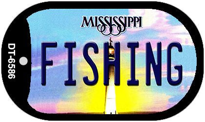 Fishing Mississippi Novelty Metal Dog Tag Necklace DT-6586