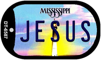 Jesus Mississippi Novelty Metal Dog Tag Necklace DT-6587