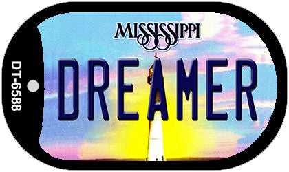 Dreamer Mississippi Novelty Metal Dog Tag Necklace DT-6588