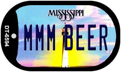 MMM Beer Mississippi Novelty Metal Dog Tag Necklace DT-6594