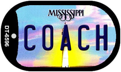 Coach Mississippi Novelty Metal Dog Tag Necklace DT-6596