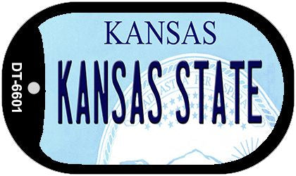 Kansas State University Kansas Novelty Metal Dog Tag Necklace DT-6601
