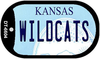 Wildcats Kansas Novelty Metal Dog Tag Necklace DT-6604