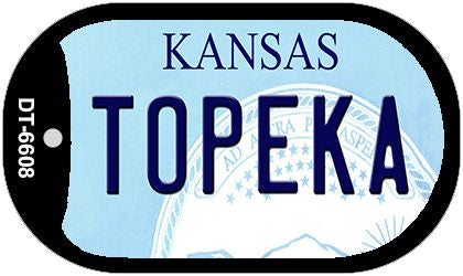 Topeka Kansas Novelty Metal Dog Tag Necklace DT-6608