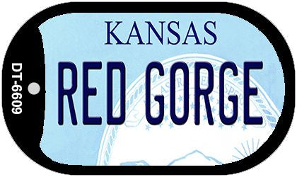 Red Gorge Kansas Novelty Metal Dog Tag Necklace DT-6609