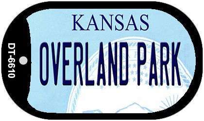 Overland Park Kansas Novelty Metal Dog Tag Necklace DT-6610