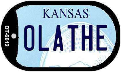 Olathe Kansas Novelty Metal Dog Tag Necklace DT-6612