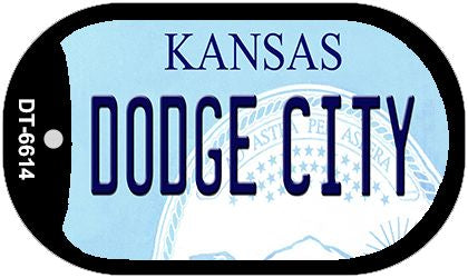 Dodge City Kansas Novelty Metal Dog Tag Necklace DT-6614