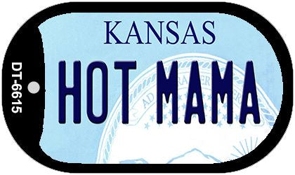 Hot Mama Kansas Novelty Metal Dog Tag Necklace DT-6615