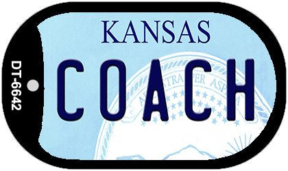 Coach Kansas Novelty Metal Dog Tag Necklace DT-6642