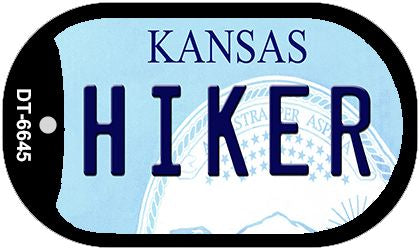Hiker Kansas Novelty Metal Dog Tag Necklace DT-6645