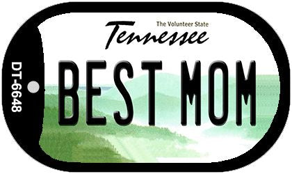 Best Mom Tennessee Novelty Metal Dog Tag Necklace DT-6648
