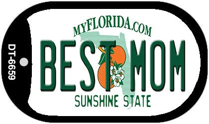 Best Mom Florida Novelty Metal Dog Tag Necklace DT-6659