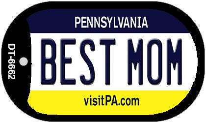 Best Mom Pennsylvania Novelty Metal Dog Tag Necklace DT-6662