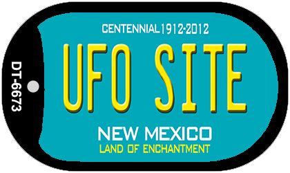 UFO Site Teal New Mexico Novelty Metal Dog Tag Necklace DT-6673