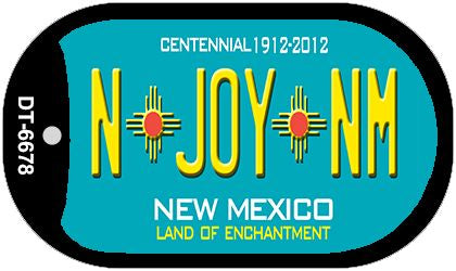 N Joy NM Teal New Mexico Novelty Metal Dog Tag Necklace DT-6678