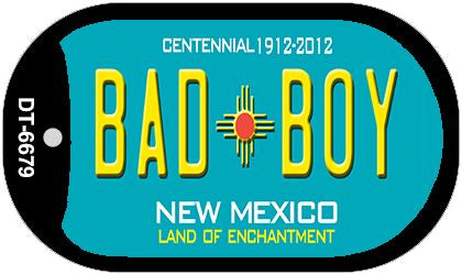 Bad Boy Teal New Mexico Novelty Metal Dog Tag Necklace DT-6679