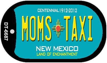 Moms Taxi Teal New Mexico Novelty Metal Dog Tag Necklace DT-6687
