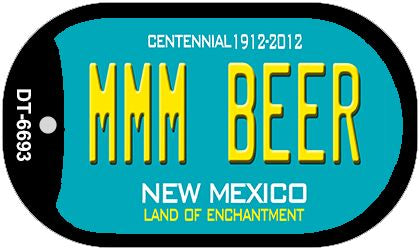MMM Beer Teal New Mexico Novelty Metal Dog Tag Necklace DT-6693