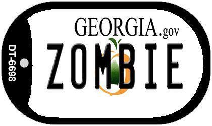 Zombie Georgia Novelty Metal Dog Tag Necklace DT-6698