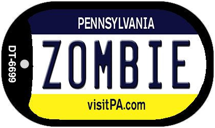 Zombie Pennsylvania Novelty Metal Dog Tag Necklace DT-6699