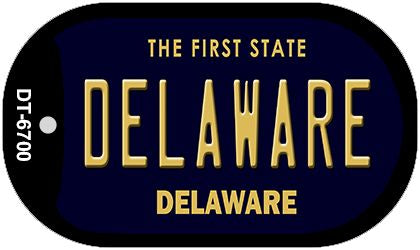 Delaware Novelty Metal Dog Tag Necklace DT-6700