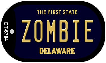 Zombie Delaware Novelty Metal Dog Tag Necklace DT-6704