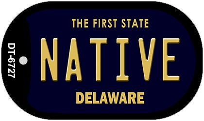 Native Delaware Novelty Metal Dog Tag Necklace DT-6727