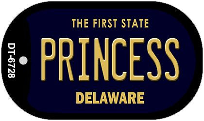 Princess Delaware Novelty Metal Dog Tag Necklace DT-6728