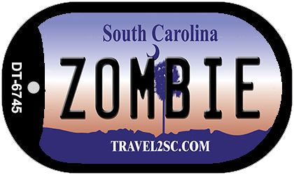 Zombie South Carolina Novelty Metal Dog Tag Necklace DT-6745