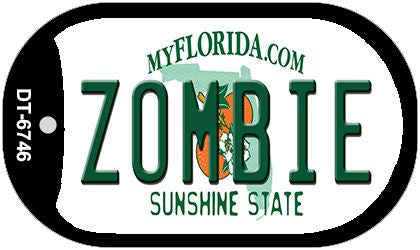 Zombie Florida Novelty Metal Dog Tag Necklace DT-6764