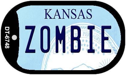 Zombie Kansas Novelty Metal Dog Tag Necklace DT-6748