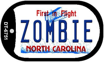 Zombie North Carolina Novelty Metal Dog Tag Necklace DT-6751