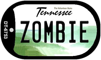 Zombie Tennessee Novelty Metal Dog Tag Necklace DT-6753