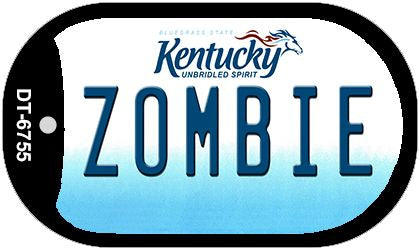 Kentucky Zombie Novelty Metal Dog Tag Necklace DT-6755