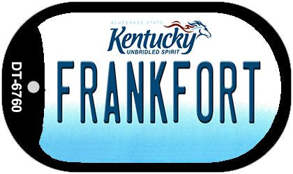 Kentucky Frankfort Novelty Metal Dog Tag Necklace DT-6760