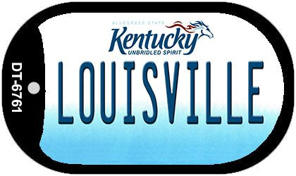 Kentucky Louisville Novelty Metal Dog Tag Necklace DT-6761