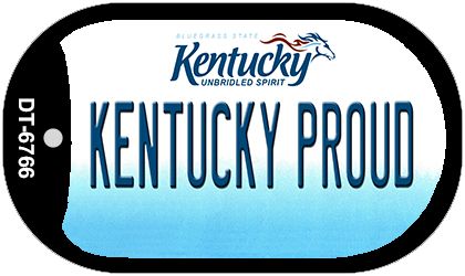 Kentucky Proud Novelty Metal Dog Tag Necklace DT-6766