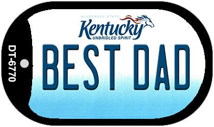 Kentucky Best Dad Novelty Metal Dog Tag Necklace DT-6770