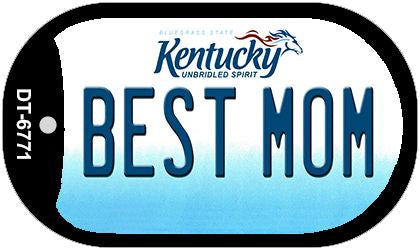 Kentucky Best Mom Novelty Metal Dog Tag Necklace DT-6771