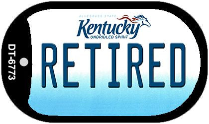 Kentucky Retired Novelty Metal Dog Tag Necklace DT-6773