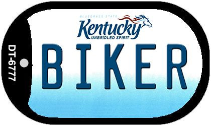 Kentucky Biker Novelty Metal Dog Tag Necklace DT-6777