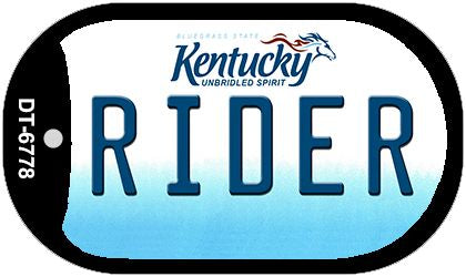 Kentucky Rider Novelty Metal Dog Tag Necklace DT-6778