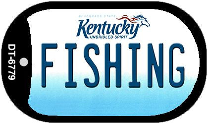 Kentucky Fishing Novelty Metal Dog Tag Necklace DT-6779