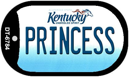 Kentucky Princess Novelty Metal Dog Tag Necklace DT-6784
