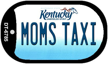 Kentucky Moms Taxi Novelty Metal Dog Tag Necklace DT-6785