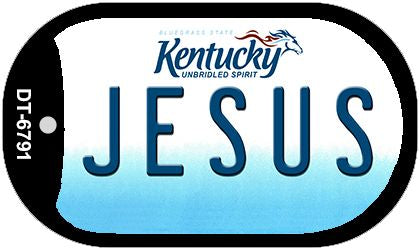 Kentucky Jesus Novelty Metal Dog Tag Necklace DT-6791