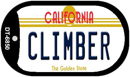 Climber California Novelty Metal Dog Tag Necklace DT-6850